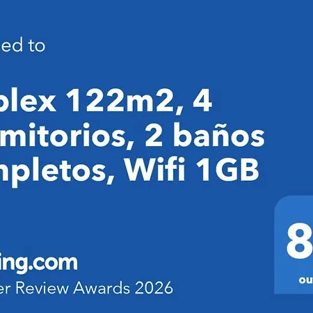 Apartman Duplex 122m2, 4 Dormitorios, 2 Banos Completos, Wifi 1gb Mundaka